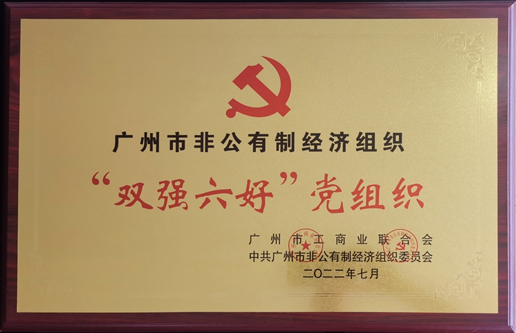 广州市非公有制经济组织双强六好党组织