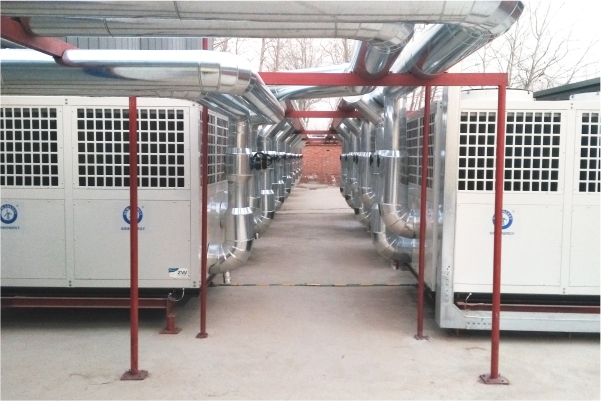 天津某部队营区14000平米采暖+制冷+热水空气能项目